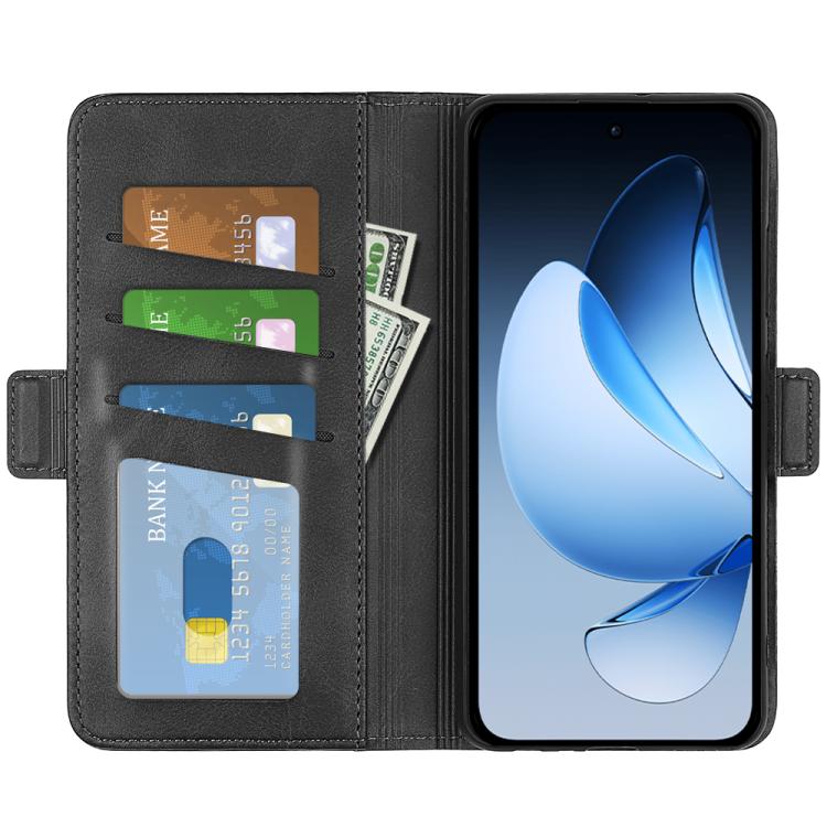 For OPPO Reno13 5G Dual-side Magnetic Buckle Horizontal Flip Leather Phone Case