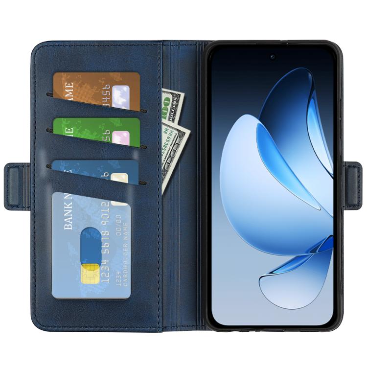 For OPPO Reno13 5G Dual-side Magnetic Buckle Horizontal Flip Leather Phone Case