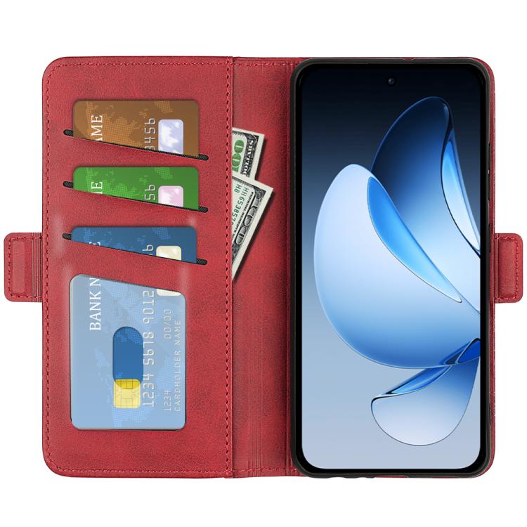 For OPPO Reno13 5G Dual-side Magnetic Buckle Horizontal Flip Leather Phone Case