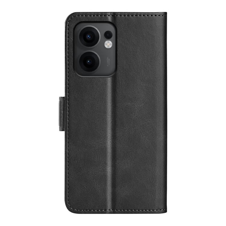 For OPPO Reno13 F Dual-side Magnetic Buckle Horizontal Flip Leather Phone Case