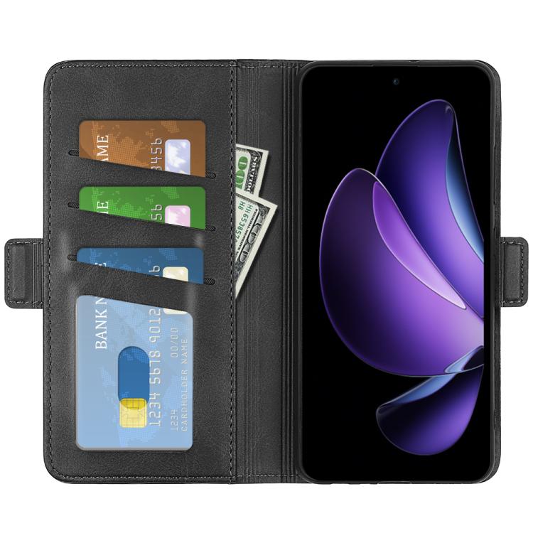 For OPPO Reno13 F Dual-side Magnetic Buckle Horizontal Flip Leather Phone Case