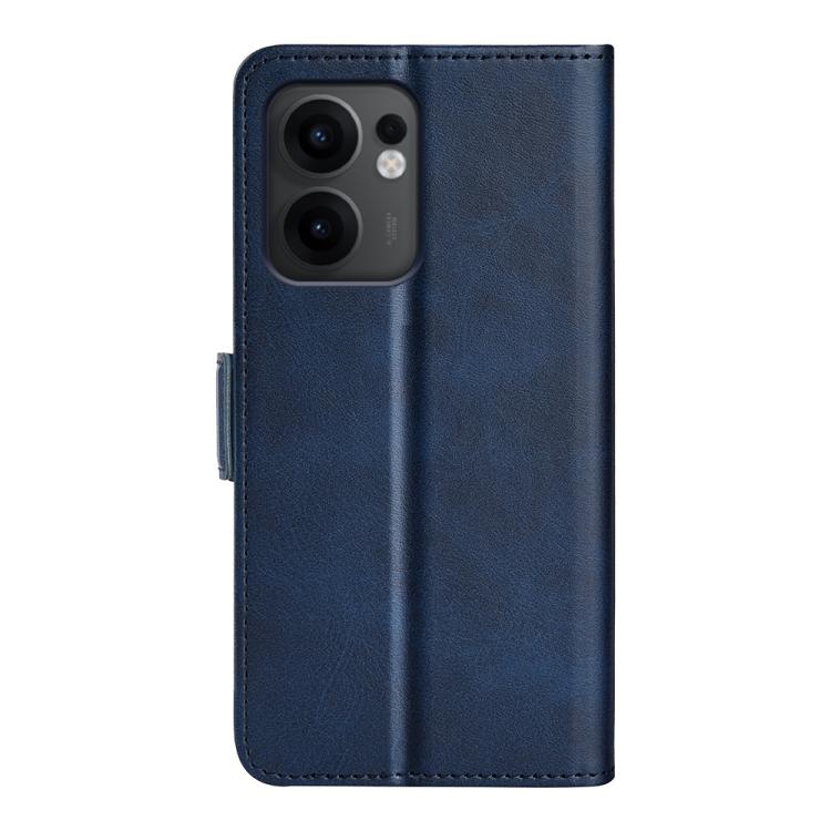 For OPPO Reno13 F Dual-side Magnetic Buckle Horizontal Flip Leather Phone Case