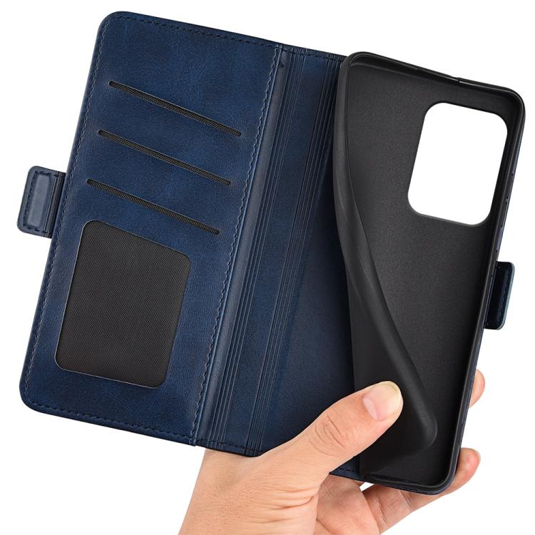 For OPPO Reno13 F Dual-side Magnetic Buckle Horizontal Flip Leather Phone Case