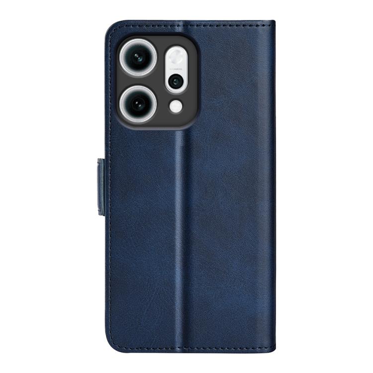 For OPPO Reno14 5G Global Dual-side Magnetic Buckle Horizontal Flip Leather Phone Case