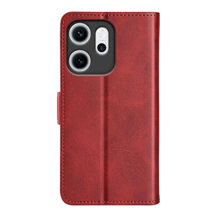 For OPPO Reno14 F 5G Dual-side Magnetic Buckle Horizontal Flip Leather Phone Case