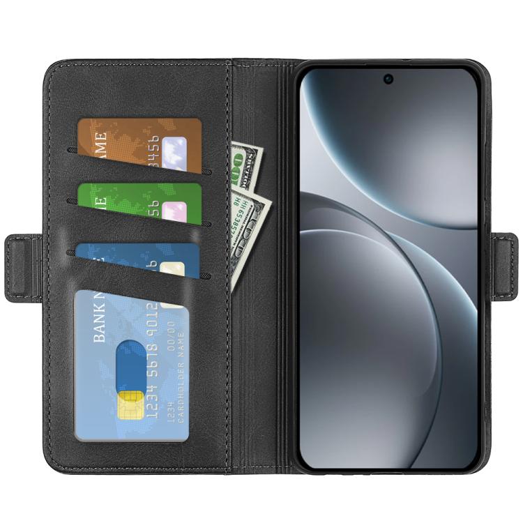 For OPPO Find X9 Dual-side Magnetic Buckle Horizontal Flip Leather Phone Case