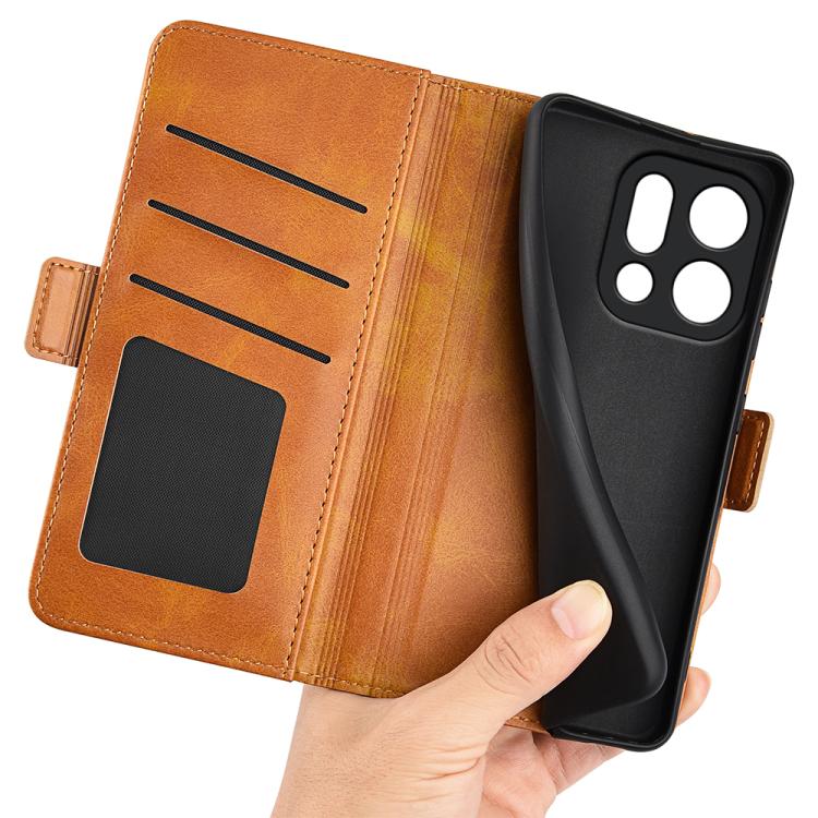For OPPO Find X9 Dual-side Magnetic Buckle Horizontal Flip Leather Phone Case