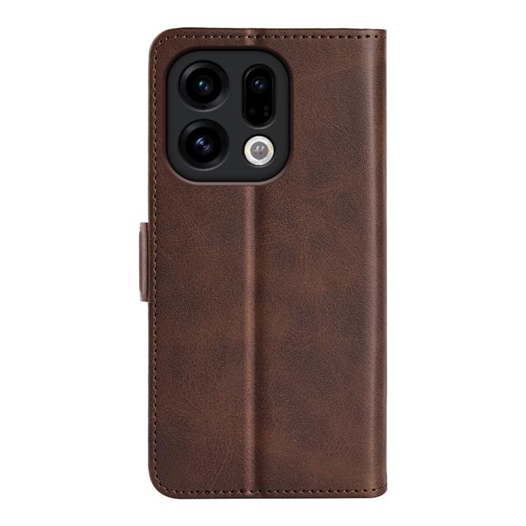 For OPPO Find X9 Dual-side Magnetic Buckle Horizontal Flip Leather Phone Case
