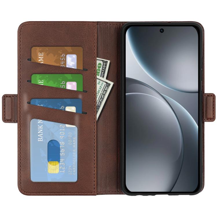 For OPPO Find X9 Dual-side Magnetic Buckle Horizontal Flip Leather Phone Case