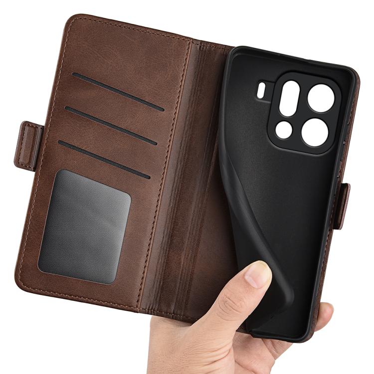 For OPPO Find X9 Dual-side Magnetic Buckle Horizontal Flip Leather Phone Case
