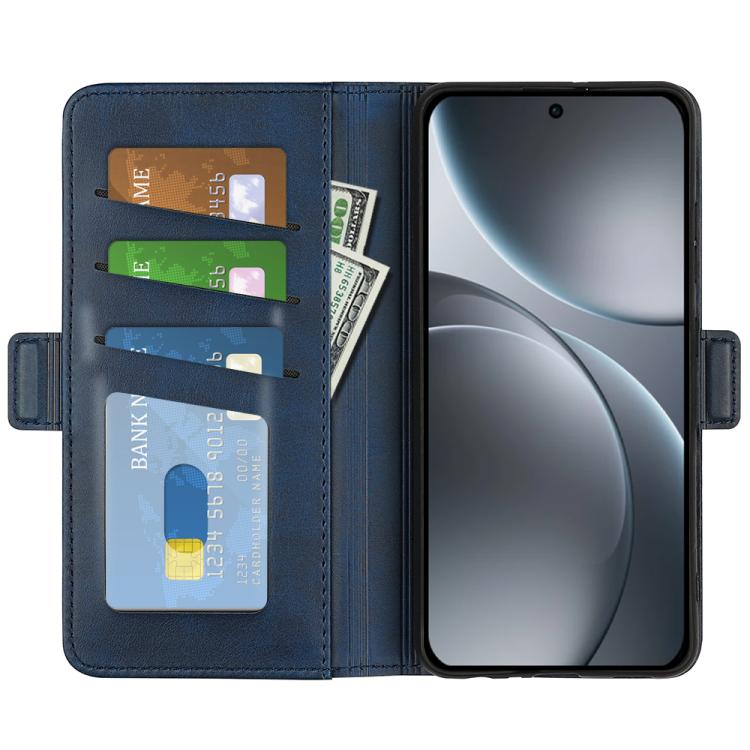 For OPPO Find X9 Dual-side Magnetic Buckle Horizontal Flip Leather Phone Case