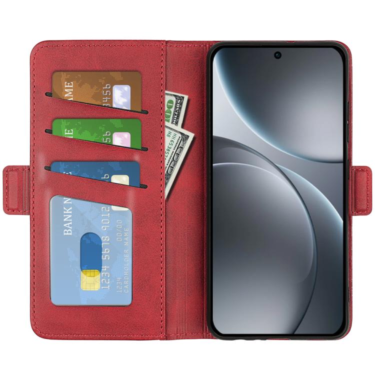 For OPPO Find X9 Dual-side Magnetic Buckle Horizontal Flip Leather Phone Case