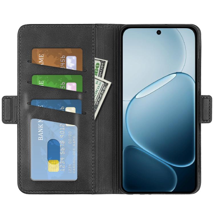 For OPPO A6x 4G / 5G Dual-side Magnetic Buckle Horizontal Flip Leather Phone Case