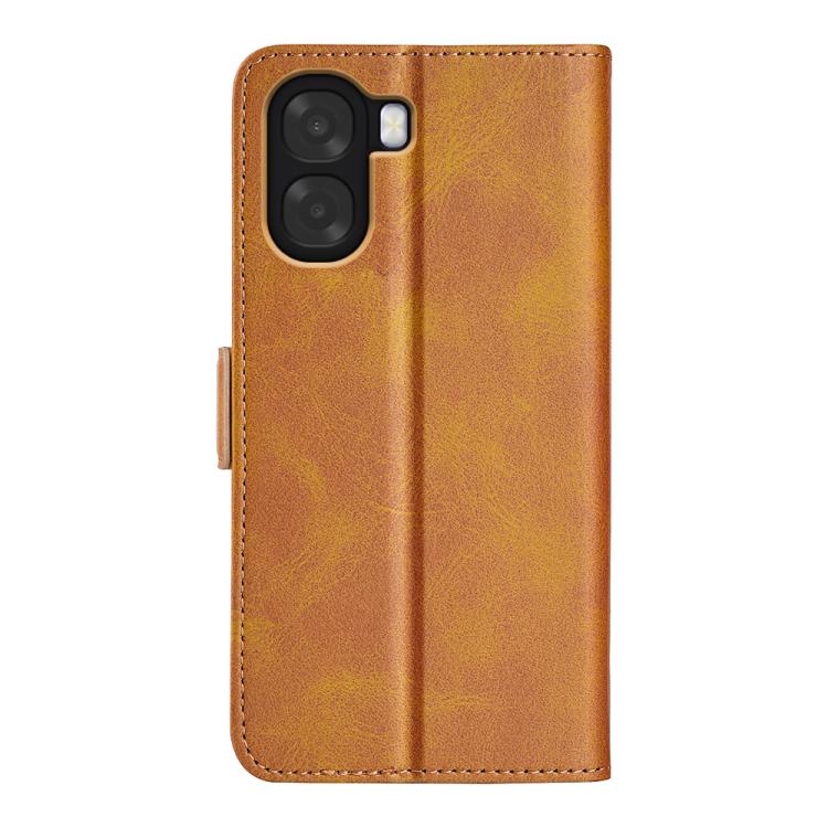 For OPPO A6x 4G / 5G Dual-side Magnetic Buckle Horizontal Flip Leather Phone Case