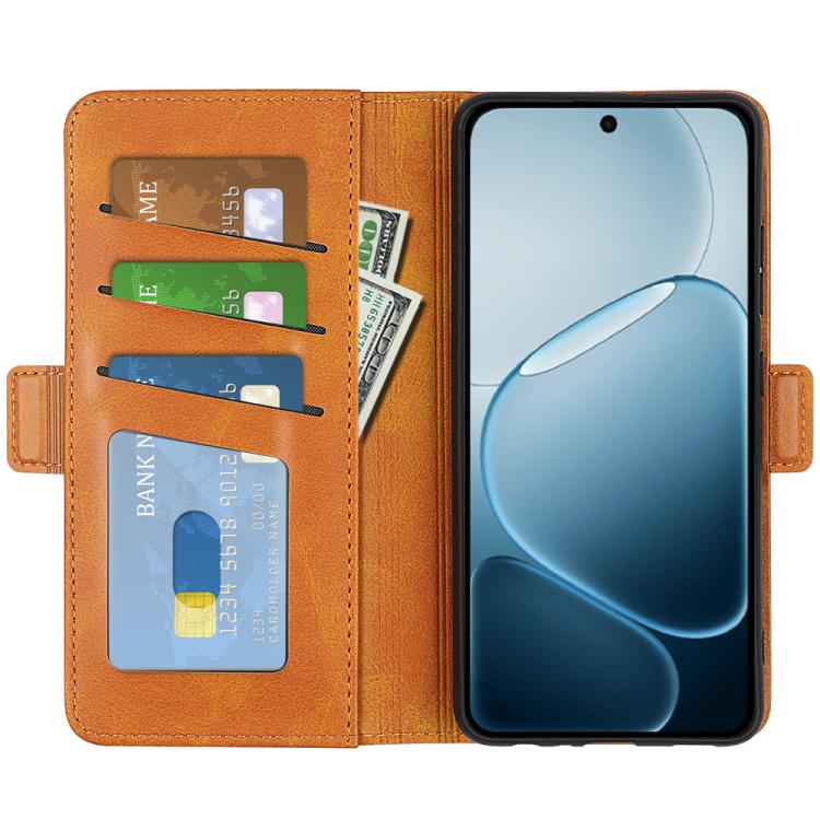 For OPPO A6x 4G / 5G Dual-side Magnetic Buckle Horizontal Flip Leather Phone Case
