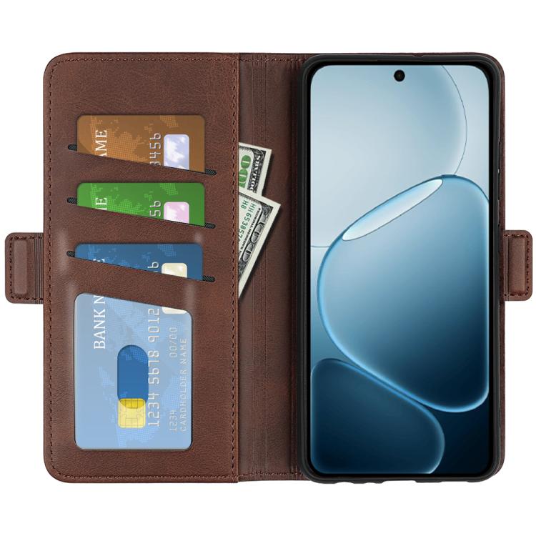 For OPPO A6x 4G / 5G Dual-side Magnetic Buckle Horizontal Flip Leather Phone Case