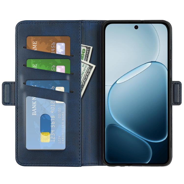 For OPPO A6x 4G / 5G Dual-side Magnetic Buckle Horizontal Flip Leather Phone Case