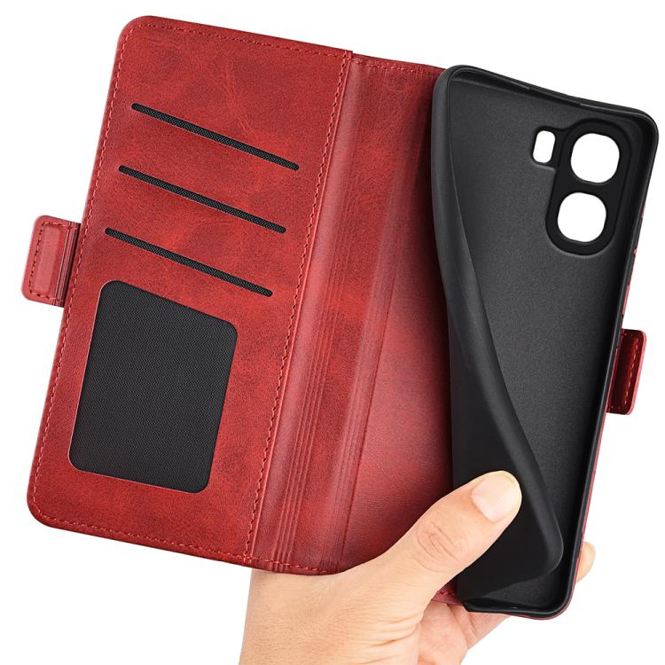 For OPPO A6x 4G / 5G Dual-side Magnetic Buckle Horizontal Flip Leather Phone Case