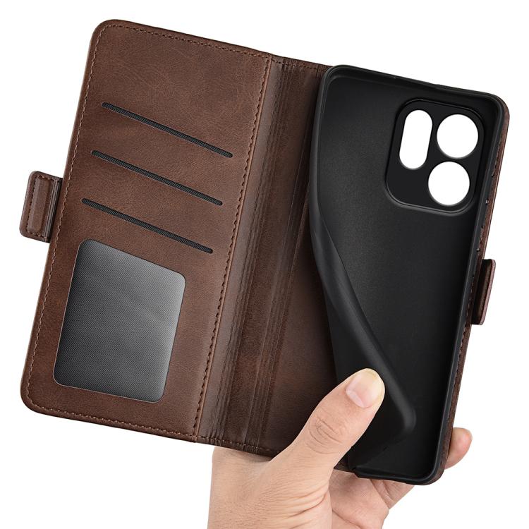 For OPPO Reno15 Pro Global Dual-side Magnetic Buckle Horizontal Flip Leather Phone Case
