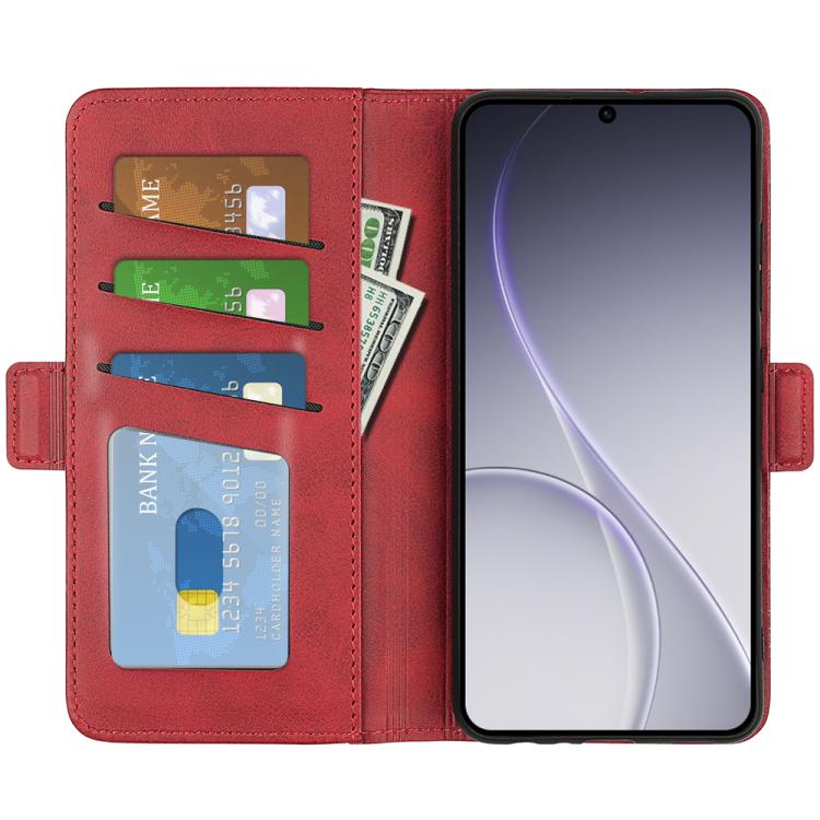 For OPPO Reno15 Pro Global Dual-side Magnetic Buckle Horizontal Flip Leather Phone Case