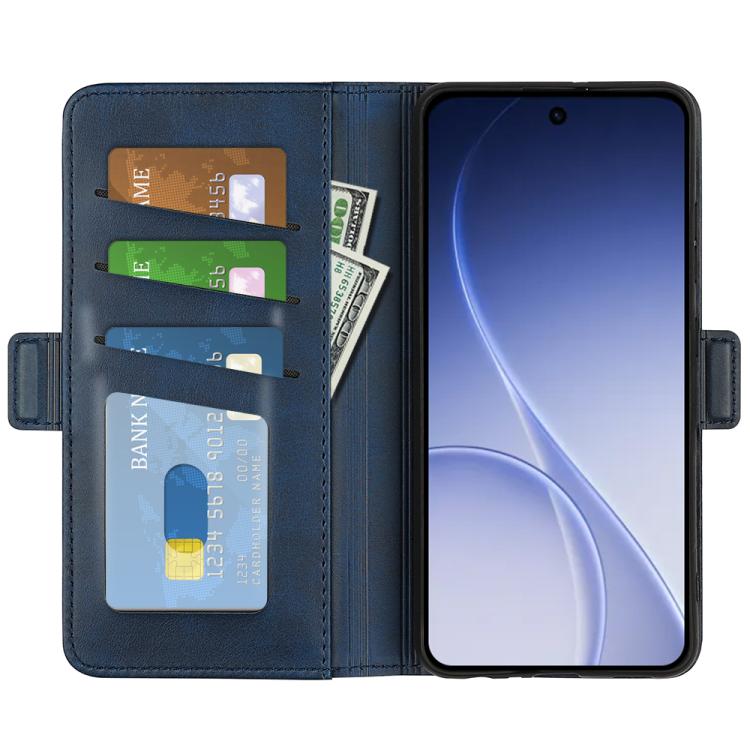 For OPPO Reno15 5G Global Dual-side Magnetic Buckle Horizontal Flip Leather Phone Case
