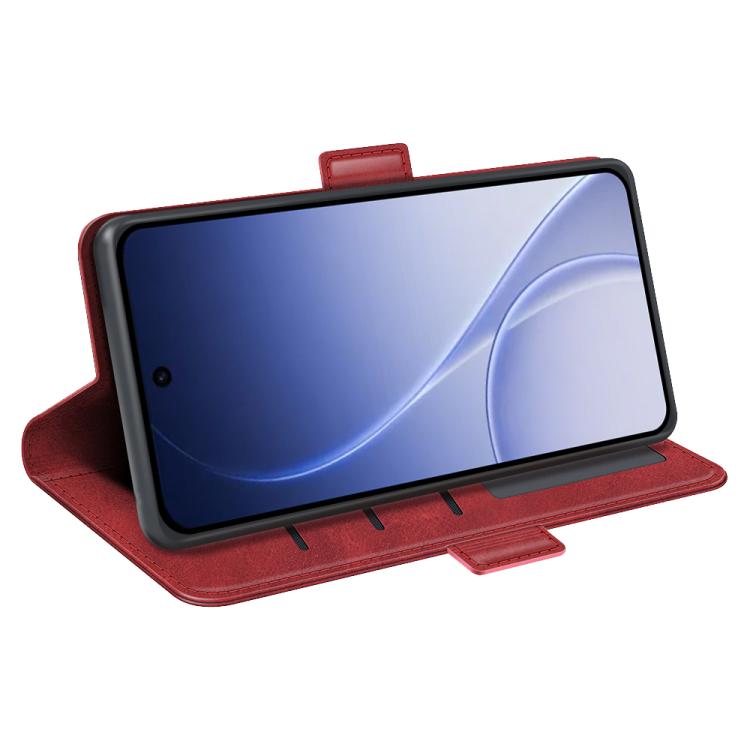 For OPPO Reno15 5G Global Dual-side Magnetic Buckle Horizontal Flip Leather Phone Case