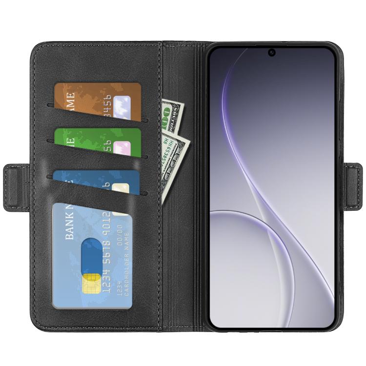 For OPPO Reno15 Pro Max Global Dual-side Magnetic Buckle Horizontal Flip Leather Phone Case
