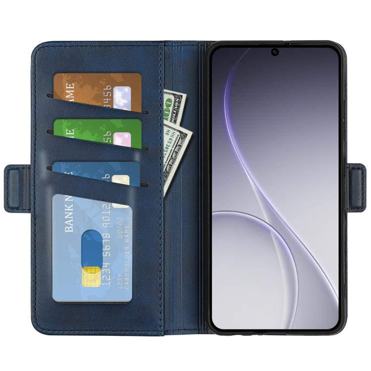 For OPPO Reno15 Pro Max Global Dual-side Magnetic Buckle Horizontal Flip Leather Phone Case