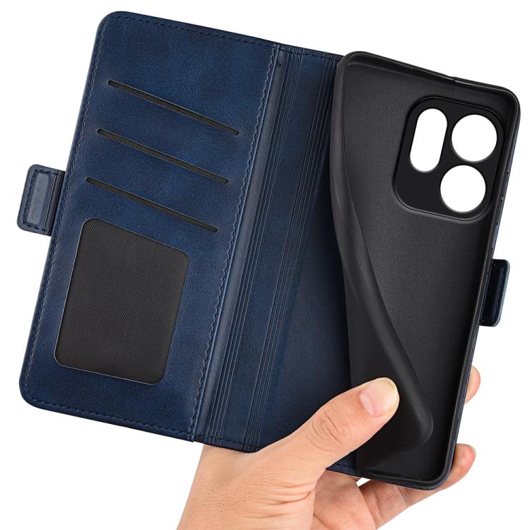 For OPPO Reno15 Pro Max Global Dual-side Magnetic Buckle Horizontal Flip Leather Phone Case