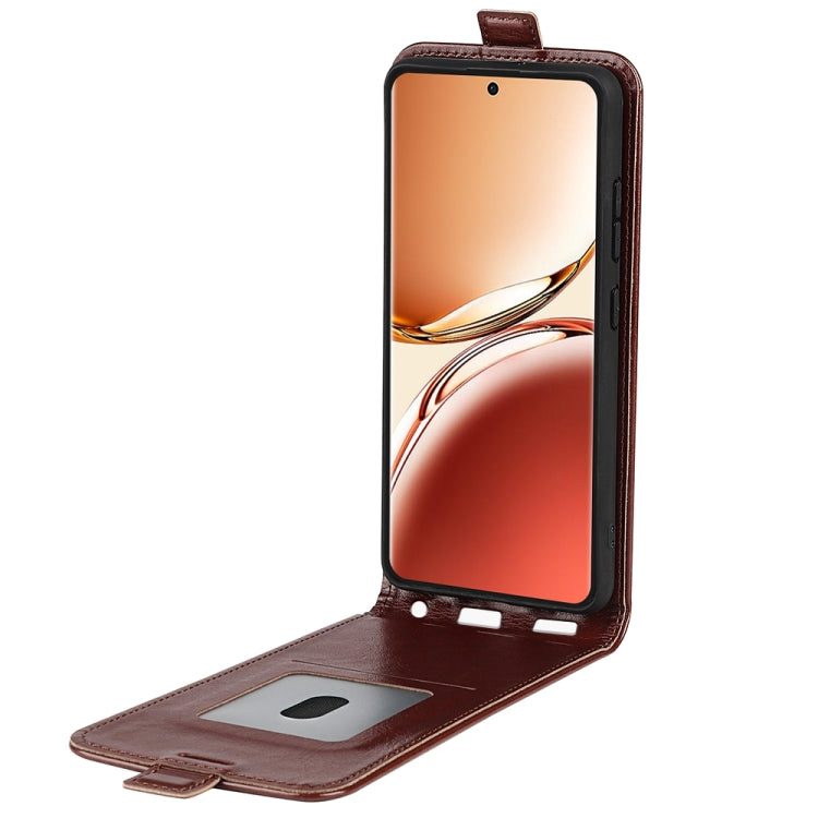For OPPO A3 Pro 5G R64 Texture Single Vertical Flip Leather Phone Case