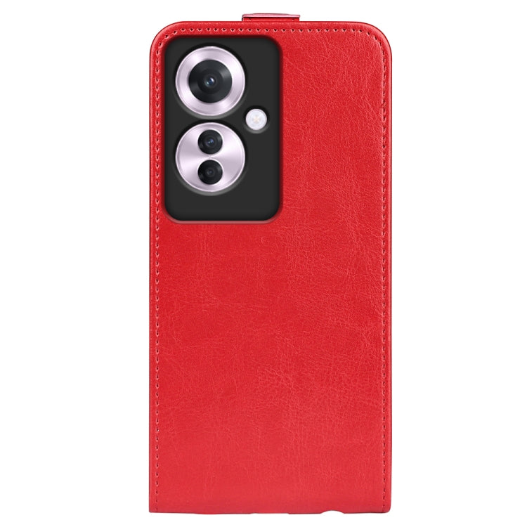 For OPPO Reno11 F 5G R64 Texture Single Vertical Flip Leather Phone Case