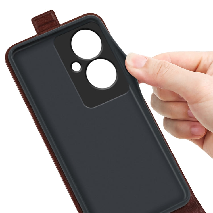 For OPPO Reno11 F 5G R64 Texture Single Vertical Flip Leather Phone Case