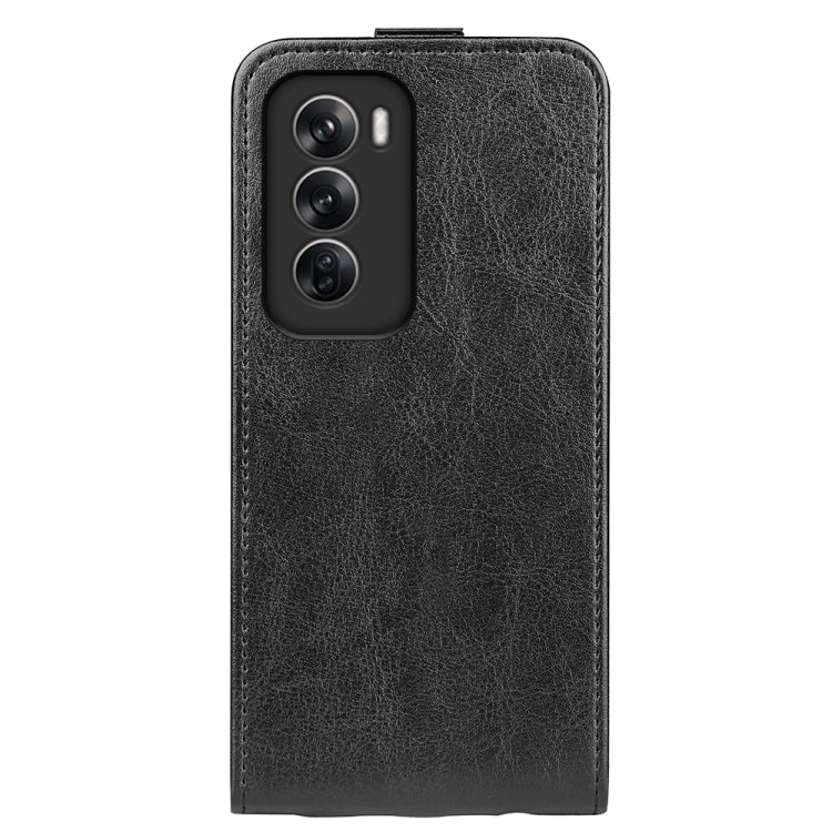 For OPPO Reno12 5G Global R64 Texture Single Vertical Flip Leather Phone Case