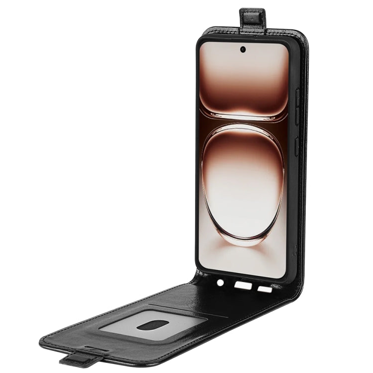 For OPPO Reno12 5G Global R64 Texture Single Vertical Flip Leather Phone Case