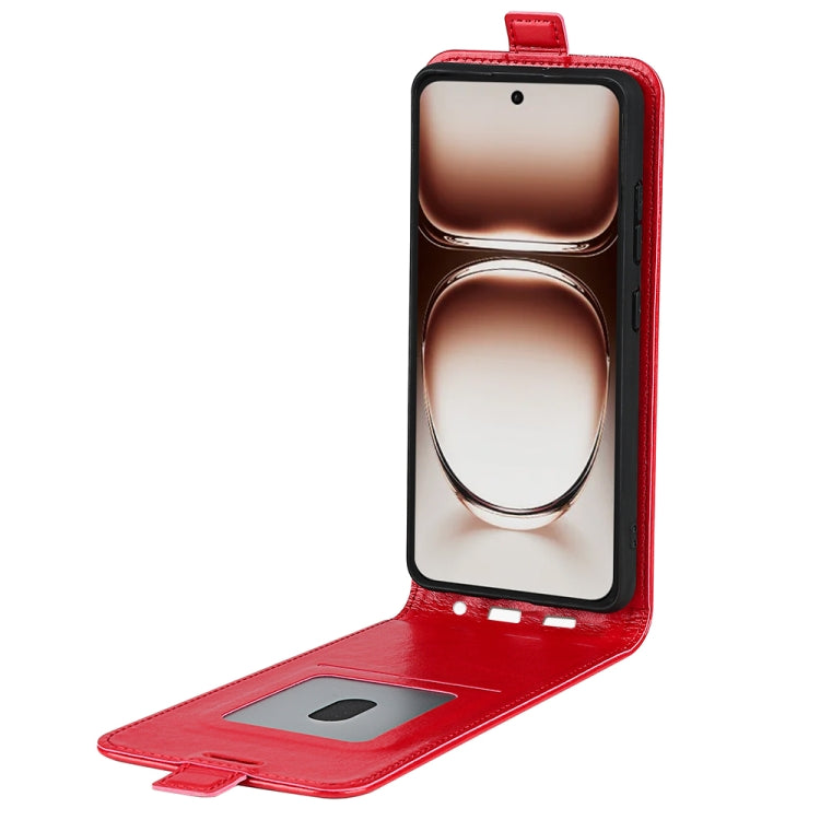 For OPPO Reno12 5G Global R64 Texture Single Vertical Flip Leather Phone Case