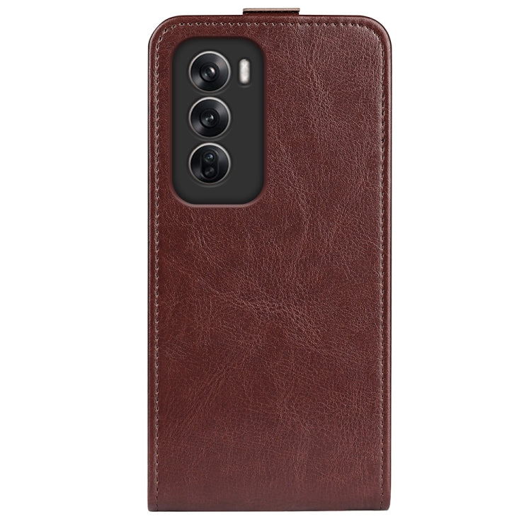 For OPPO Reno12 Pro 5G Global R64 Texture Single Vertical Flip Leather Phone Case