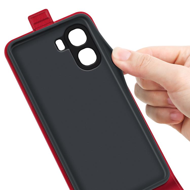 For OPPO A6x 4G / 5G R64 Texture Single Vertical Flip Leather Phone Case