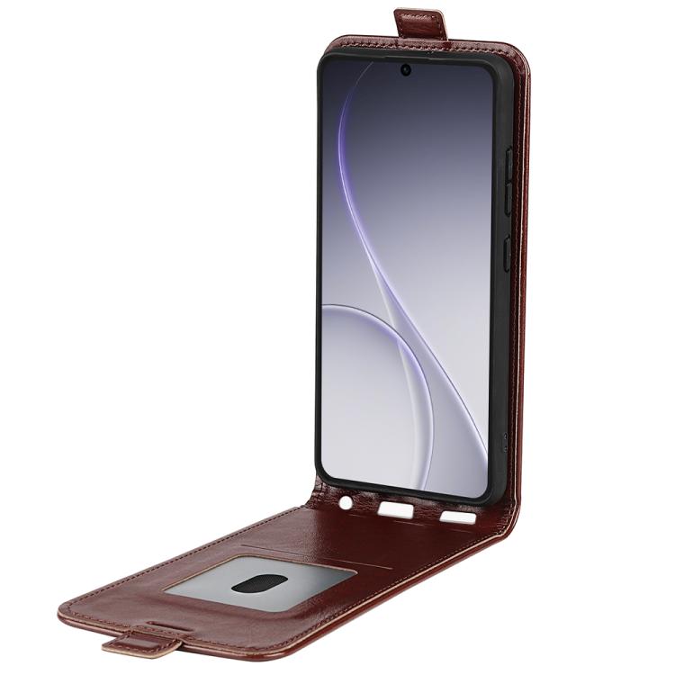For OPPO Reno15 Pro Max Global R64 Texture Single Vertical Flip Leather Phone Case
