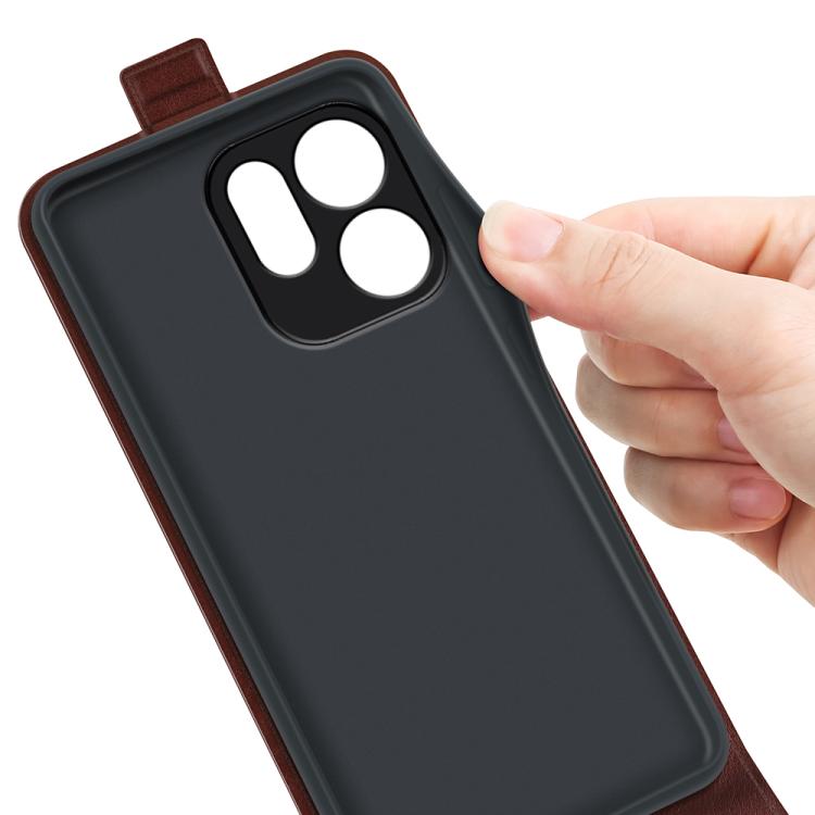 For OPPO Reno15 Pro Max Global R64 Texture Single Vertical Flip Leather Phone Case