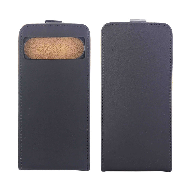 For Google Pixel 9 / 9 Pro Vertical Flip Leather Phone Case with Card Slot - Black