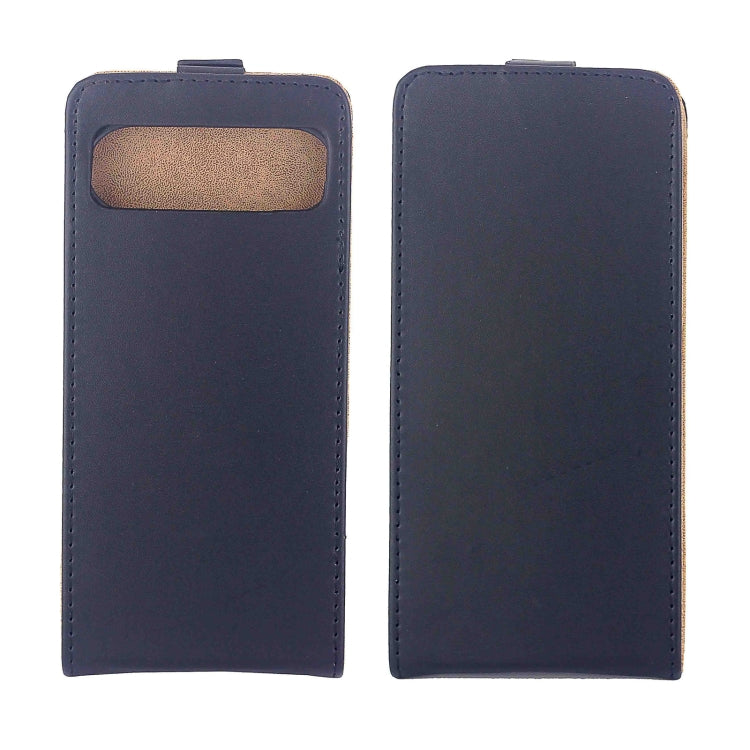 For Google Pixel 9 Pro XL Vertical Flip Leather Phone Case with Card Slot - Black