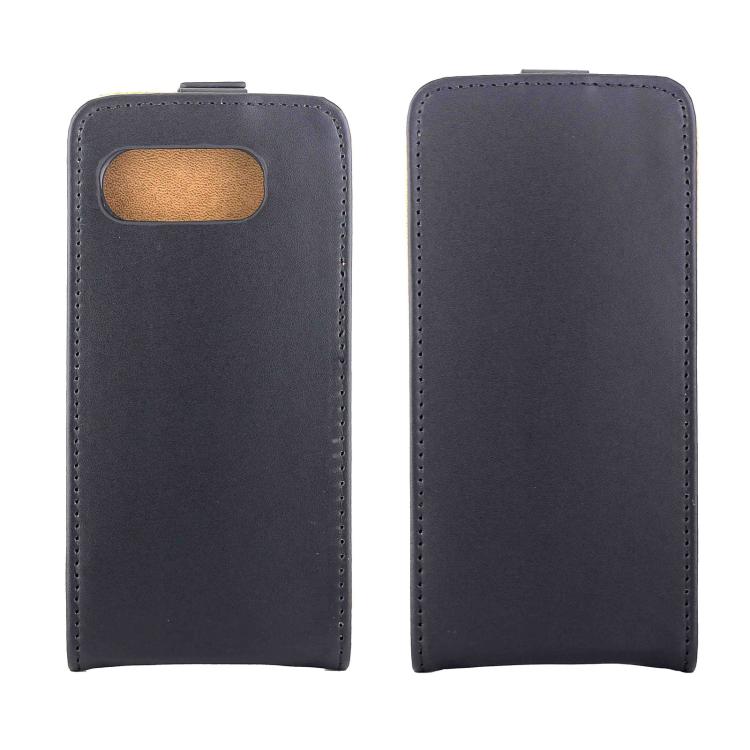 For Googlo Pixel 9a Vertical Flip Leather Phone Case with Card Slot - Black