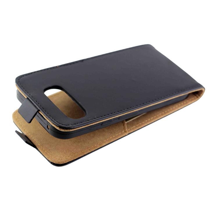 For Googlo Pixel 9a Vertical Flip Leather Phone Case with Card Slot - Black
