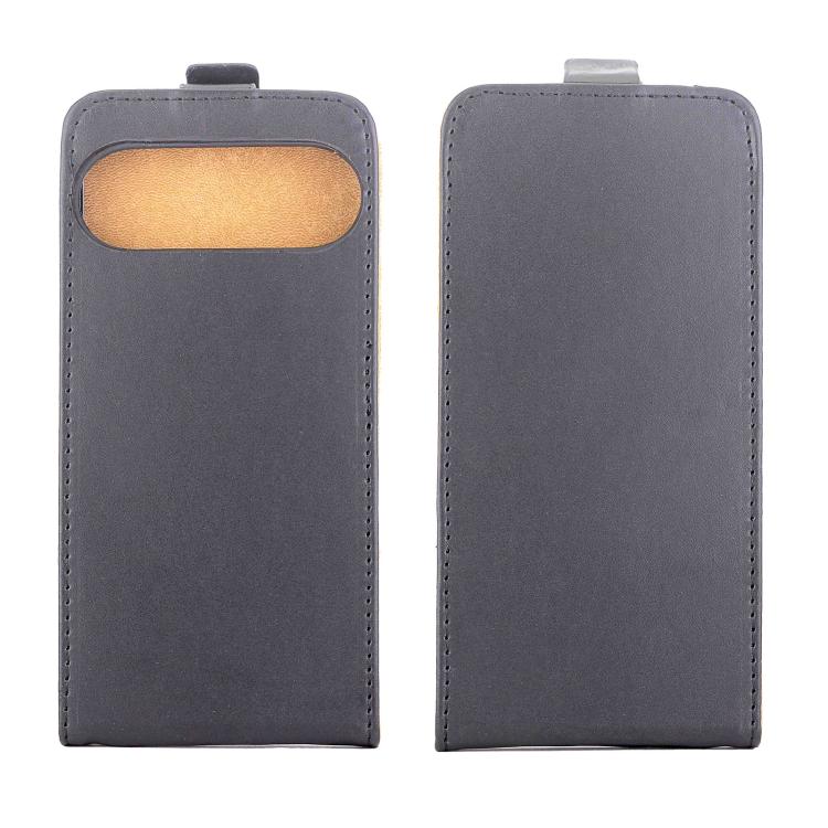 For Google Pixel 10 Pro XL Vertical Flip Leather Phone Case with Card Slot - Black