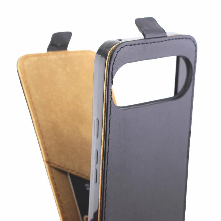 For Google Pixel 10 Pro XL Vertical Flip Leather Phone Case with Card Slot - Black