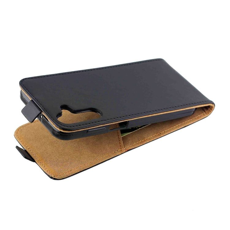 For Samsung Galaxy M15 5G / F15 Vertical Flip Leather Case with Card Slot - Black