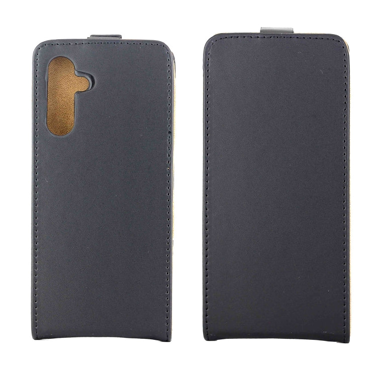 For Samsung Galaxy A16 5G  Vertical Flip Leather Case with Card Slot - Black