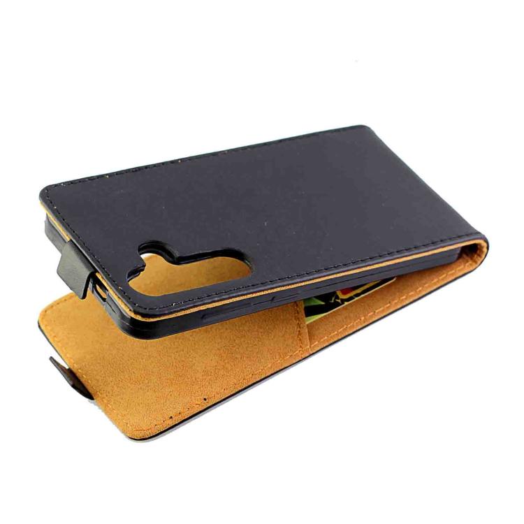 For Samsung Galaxy S25 5G Vertical Flip Leather Case with Card Slot - Black
