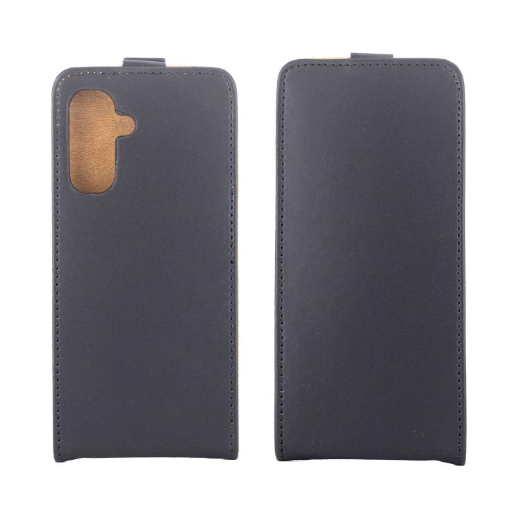 For Samsung Galaxy A36 / A56 5G Vertical Flip Leather Case with Card Slot - Black