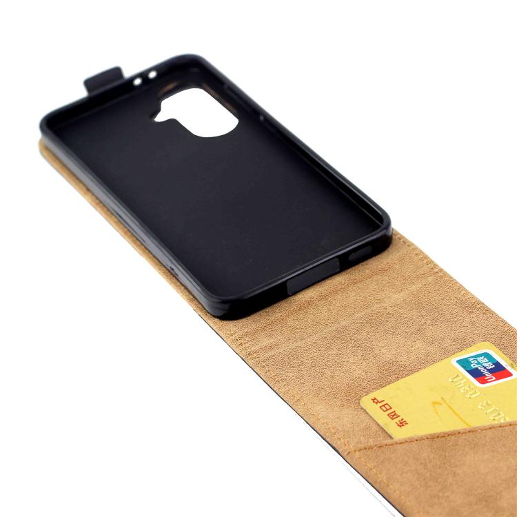 For Samsung Galaxy A36 / A56 5G Vertical Flip Leather Case with Card Slot - Black